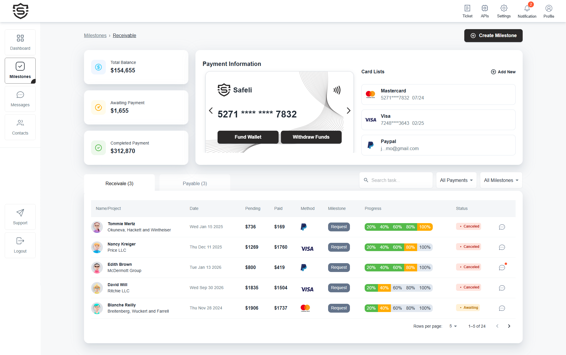 Milestone-Based Escrow Platform